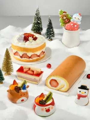 ▲亞尼克推出冬季限定的「鮮採草莓生乳捲」及草莓系列甜點。（圖／亞尼克提供）