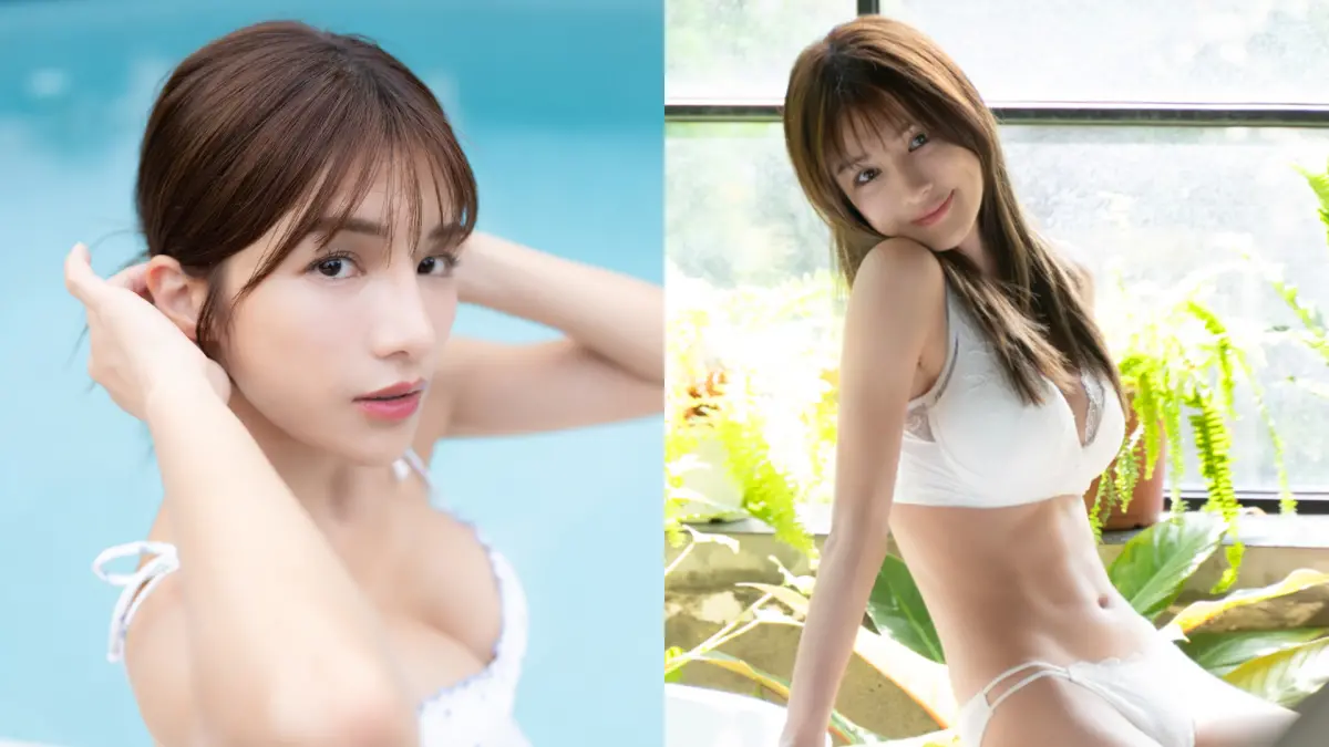 ▲啦啦隊零死角女神林岱縈，睽違3年再次出寫真書，還隱約露出性感甜美的6塊肌，畫面超級誘人。（圖／時報出版提供）