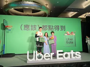 ▲林書豪、沈春華跨界合作，成為 Uber Eats 最新代言人，全新廣告短片也將在明（5）日公開。（圖／記者張志浩攝）