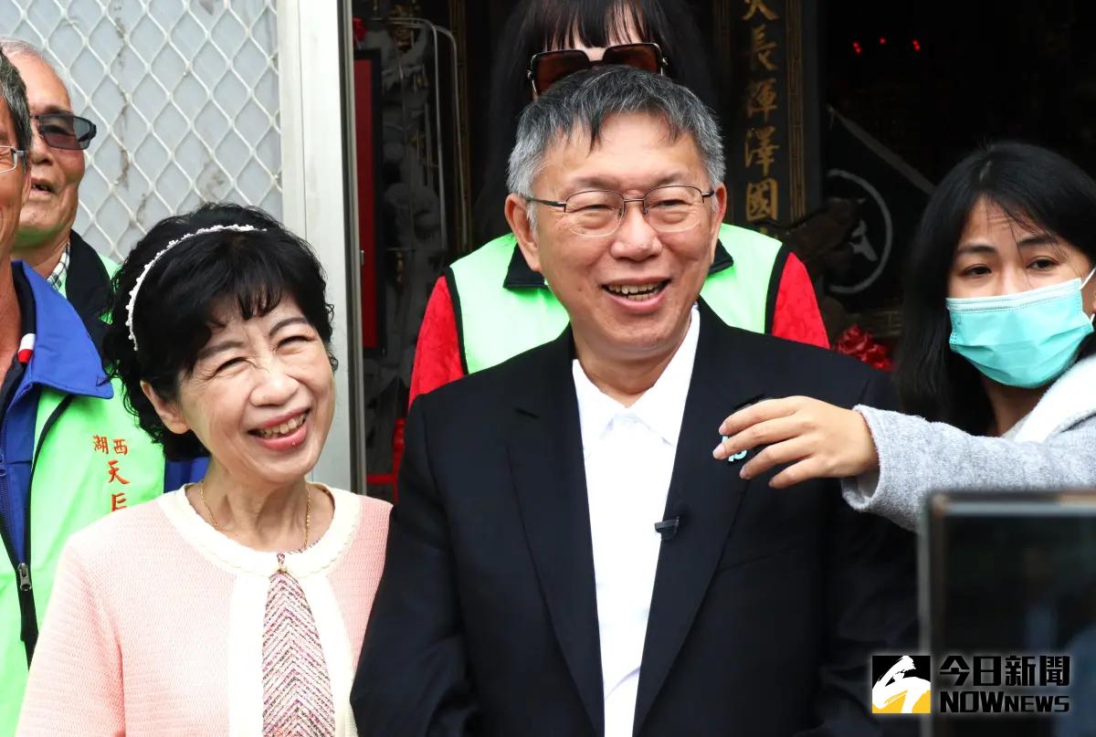 ▲民眾黨總統候選人柯文哲妻子陳佩琪，今（10）日稱對選情有信心。（圖／記者張茂雄攝）