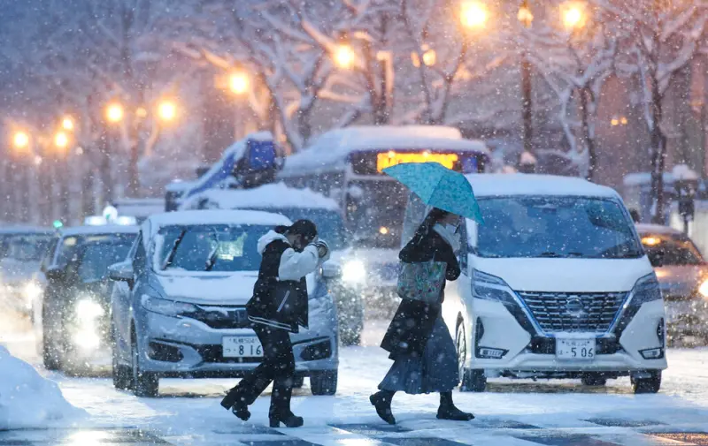 ▲日本關東5日到6日恐有警報級大雪。資料照。（圖／美聯社／達志影像）