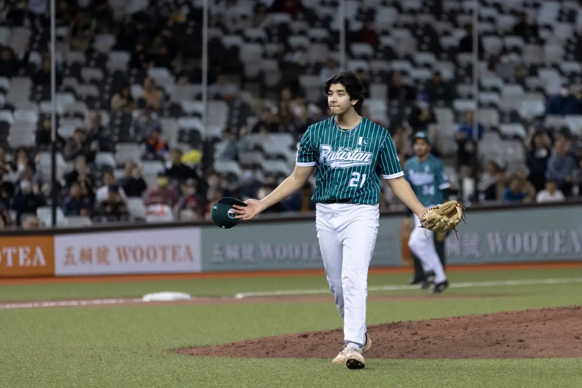 ▲巴基斯坦投手狂飆速球，讓日本隊主帥川口朋保也十分驚訝球速很快。（圖／棒協提供）