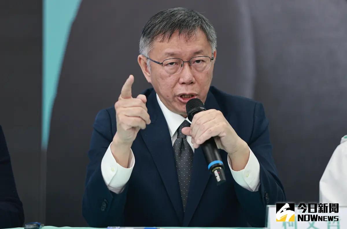 ▲台灣民眾黨總統候選人柯文哲。（圖／記者葉政勳攝 , 2023.12.05）