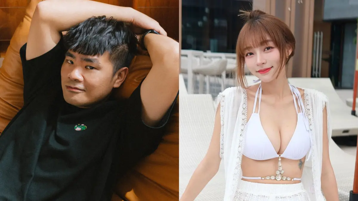 ▲林襄（右圖）日前不斷被酸民攻擊胸部真假，讓她很無奈。對此，YouTuber蔡哥也點出亂象，心疼發聲：「追殺的竟然有不少女孩子！我有嚇到。」（圖／蔡哥、林襄IG）