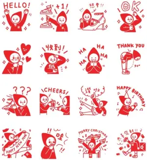 ▲LINE免費貼圖「AS 女鞋陪妳過節-年末節慶篇」。(圖/取自LINE) ▲LINE免費貼圖「AS 女鞋陪妳過節-年末節慶篇」。(圖/取自LINE)