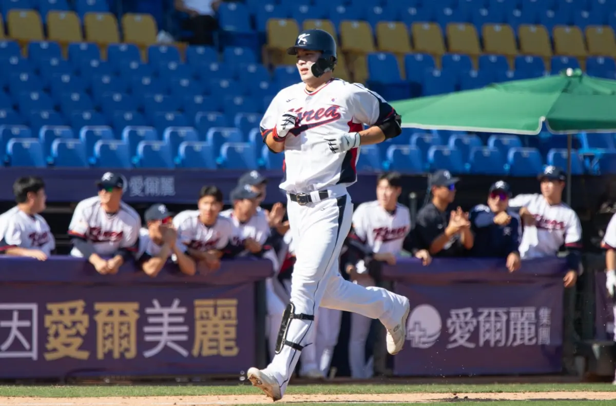 ▲亞錦賽A組預賽韓國擊敗香港拿下首勝。（圖／棒協提供）
