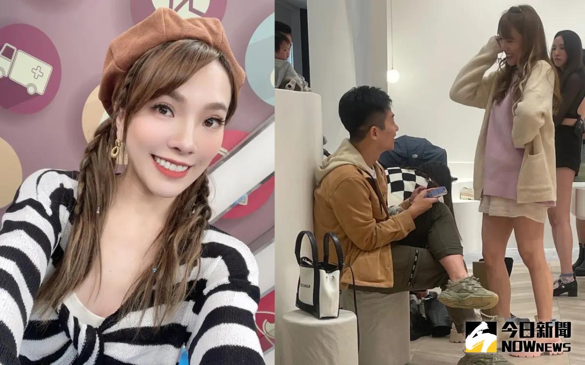 ▲小優（左）自爆單身3年，上週被直擊信義區逛街，身旁有護花使者陪伴。小優也親自揭露對方身分，嚷嚷「只是好朋友」。（圖／讀者提供、小優臉書）