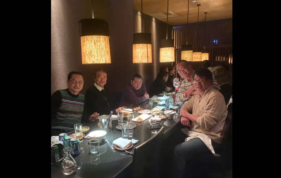 ▲游盈隆PO出過去與施明德的餐敘照。（圖／游盈隆臉書）