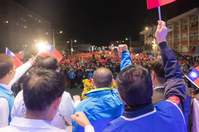 ▲國民黨總統候選人侯友宜造勢湧入1.5萬人。（圖／侯辦提供）