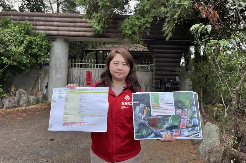 ▲台灣基進不分區立委候選人楊佩樺前往埔里「馬家莊園」訪查,喊話同屬國民黨的南投縣長許淑華勿再包庇馬文君。(楊佩樺提供,2023.12.06)