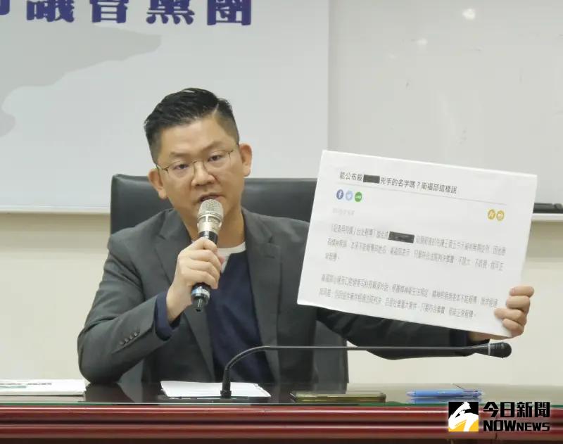 ▲國民黨新北市議員黃心華批評說到民進黨議員在開記者會之前，功課應該要先做好。（圖 ／記者吳嘉億攝，2023.12.6）