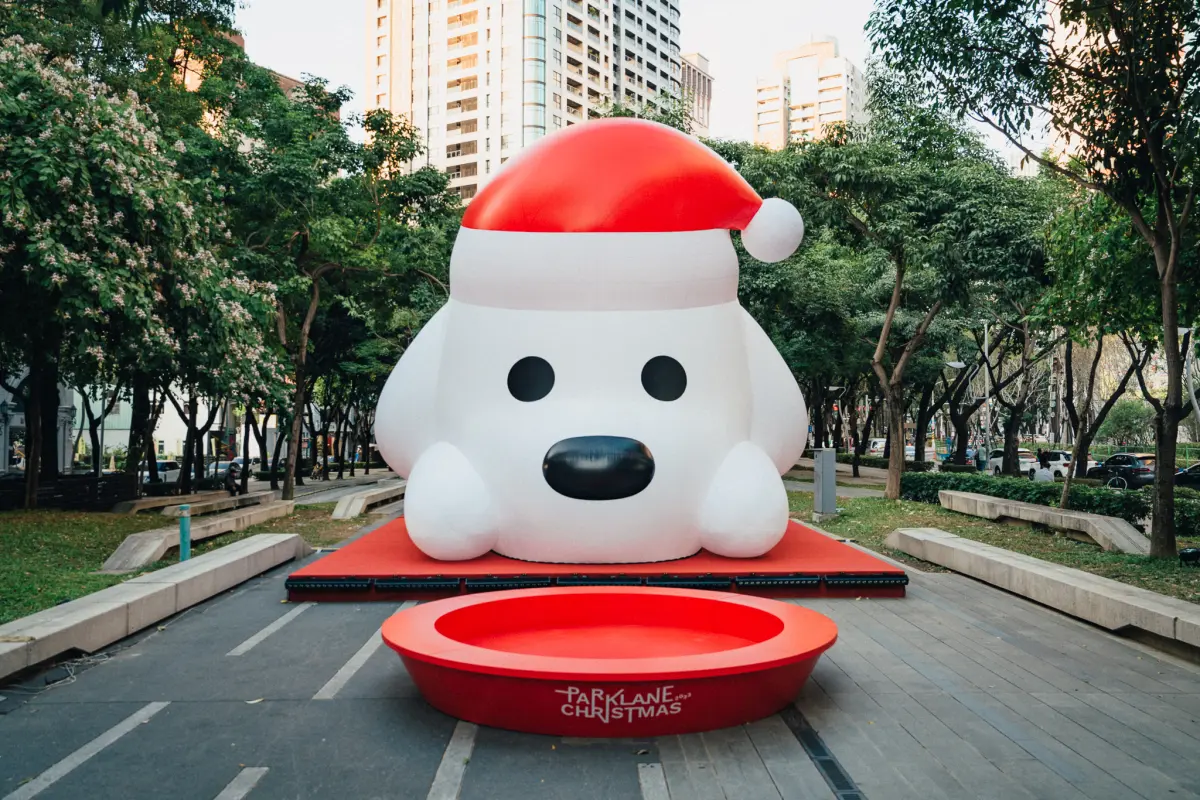 ▲台中草悟道為聖誕節打造吸睛景點，打造獨具特色的節慶裝置(圖／觀旅局提供2023.12.7)