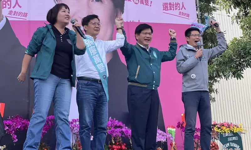 ▲林佳龍日前到台中，為立委張廖萬堅站台。（圖／翻攝林佳龍臉書，2023.12.07）