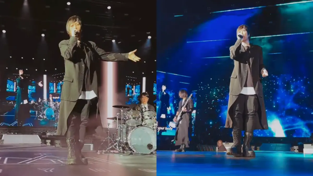 ▲五月天巴黎演唱會開直播，對決假唱指控，IG 6.2萬人不睡「坐阿信腿上」視角欣賞表演超享受。（圖／翻攝自五月天Instagram）