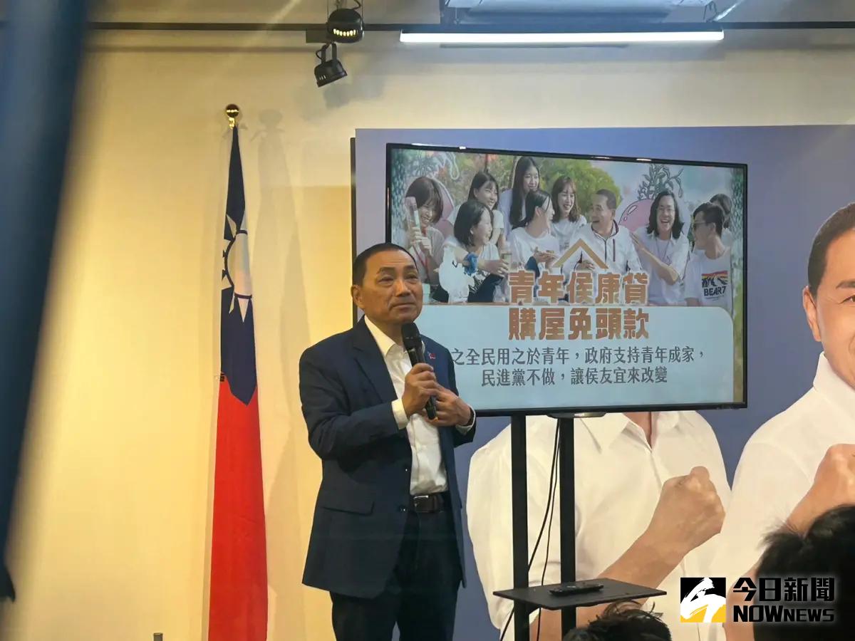 ▲國民黨總統候選人侯友宜酸民進黨執政下什麼都缺。（圖／記者林怡昕攝，2023.12.08）