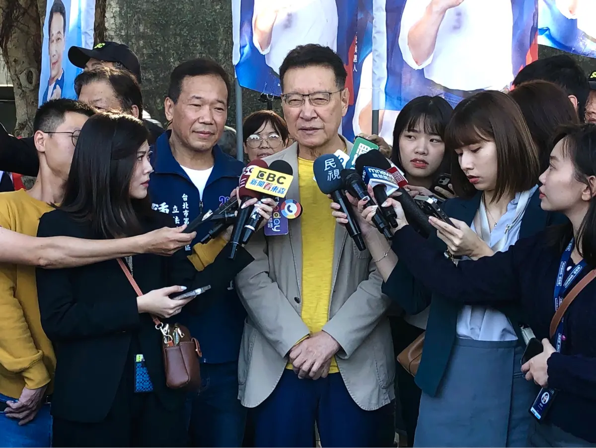 ▲趙少康批民進黨把政治搞進校園。（圖／記者嚴俊強攝，2023.12.09）