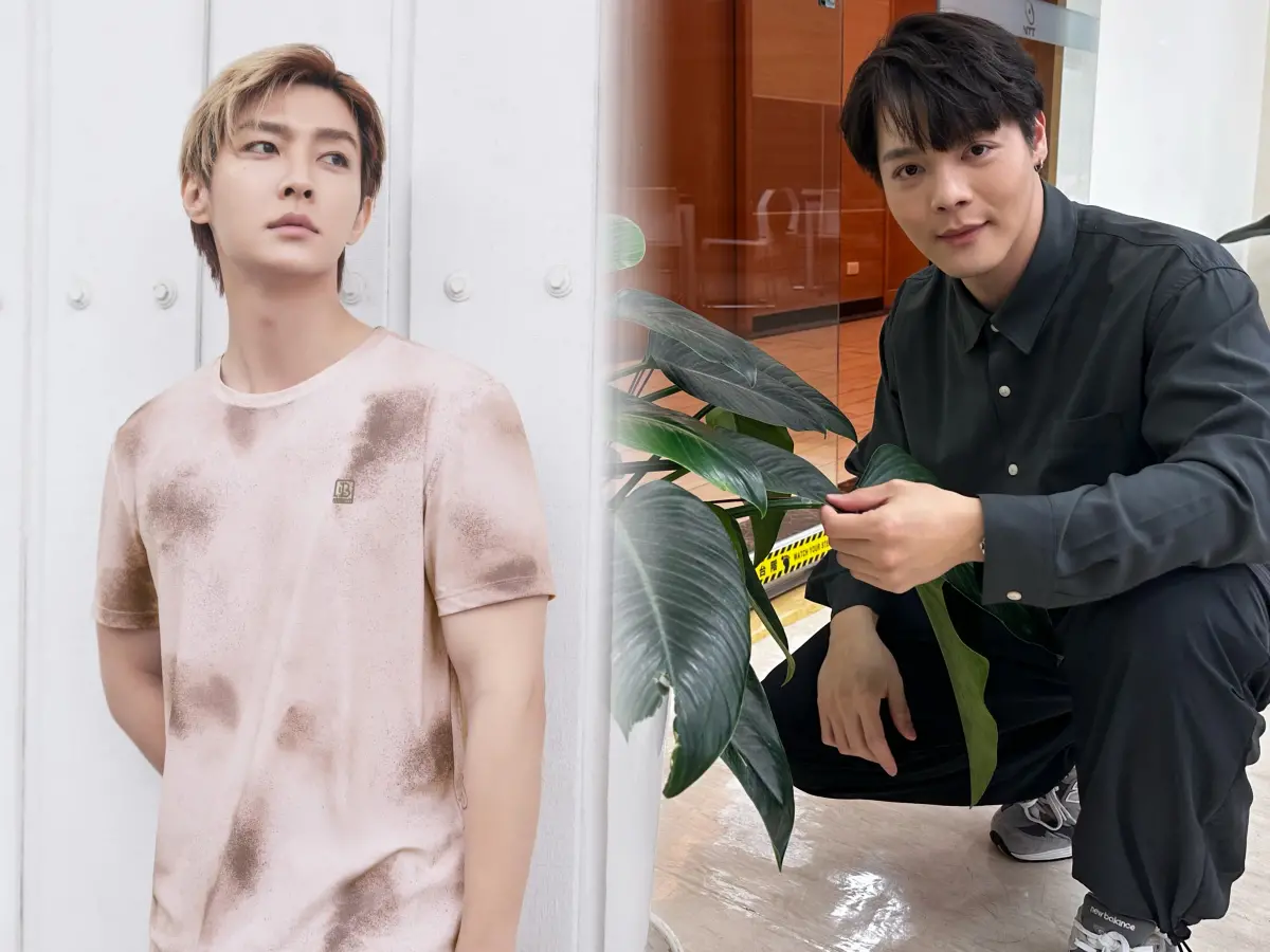 ▲夏天珞（右圖）感謝炎亞綸（左圖）見他目睹《初擁》攝影師墜谷，在身邊開導談心。（圖／翻攝炎亞綸臉書、記者蔡依庭攝）