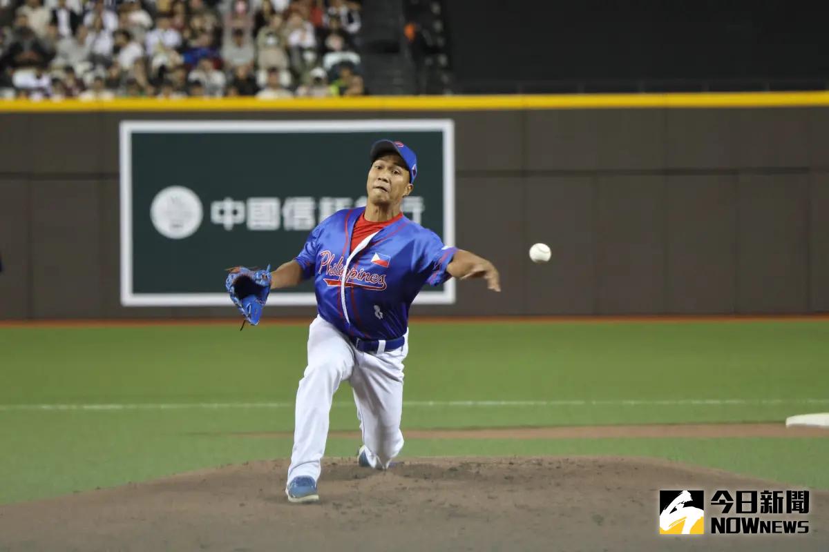 ▲中華隊出戰菲律賓國家隊，對手先發也改成Junmar Diarao。（圖／陳明中攝）