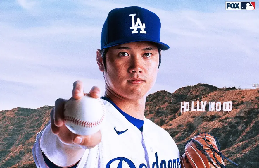 ▲大谷翔平將與洛杉磯道奇簽下一份10年7億美金（約219億台幣）的合約。（圖／取自MLBONFOX推特）