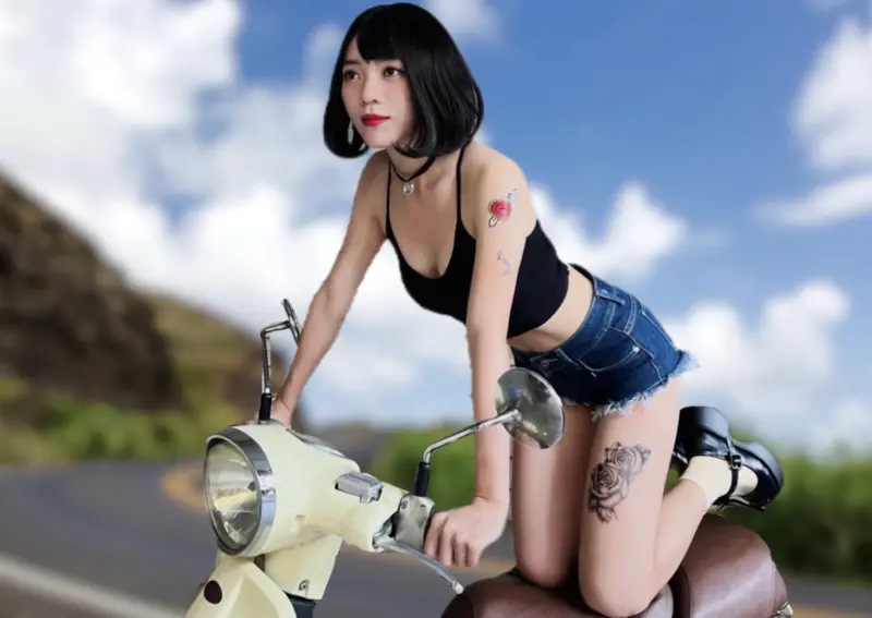 ▲黃捷cosplay成《山道猴子的一生》中超商妹的角色。(圖/翻攝自黃捷臉書)