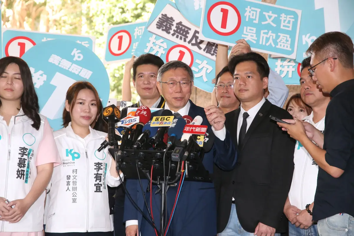 ▲柯文哲不認同蔡英文兩岸路線與內政處理。（圖／記者吳翊緁攝，2023.12.11）