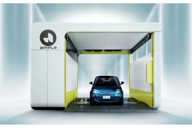 ▲ 汽車換電站將成趨勢？Stellantis與Ample合作於2024年啟用換電站 