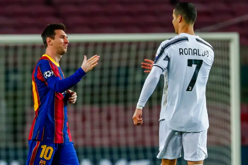 ▲梅西（Lionel Messi）和「C羅」Cristiano Ronaldo將有望在明年初於沙烏地阿拉伯再度交手。（圖／美聯社／達志影像）