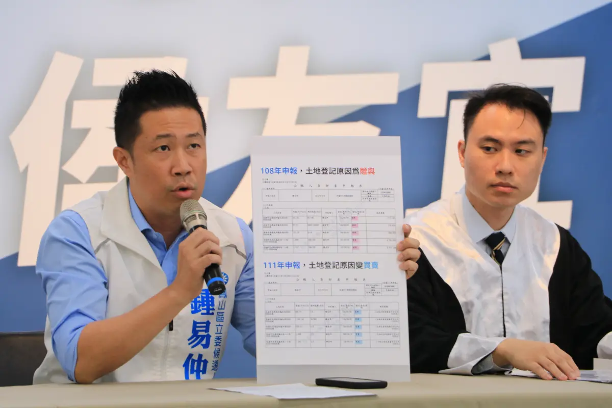 ▲鍾易仲在今（13）日召開記者會並提告張博洋。（圖／鍾易仲提供）