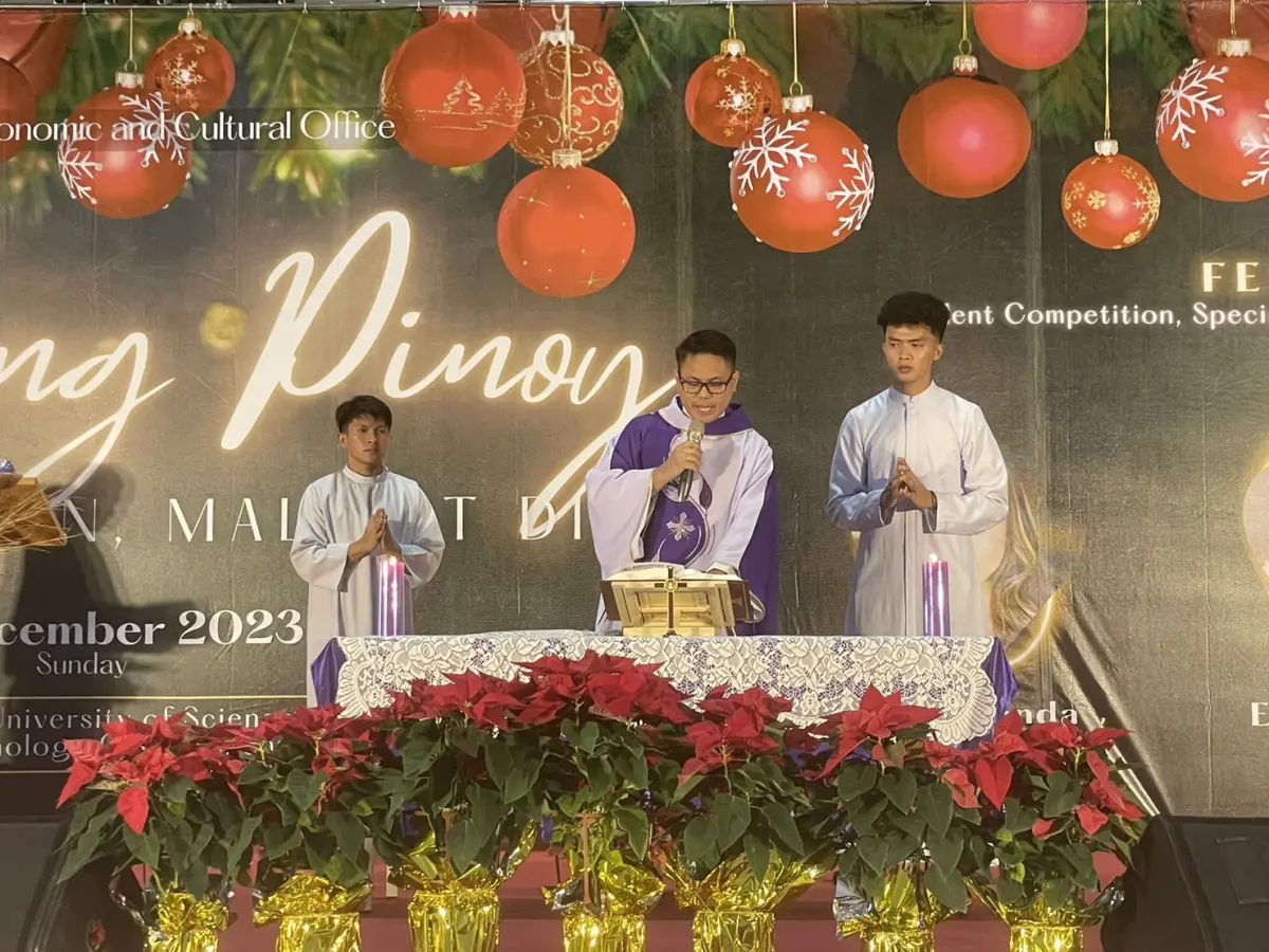 ▲新竹縣政府與馬尼拉經濟文化辦事處（MECO）10日攜手合辦菲律賓耶誕節活動「2023 PASKONG PINOY」。（圖／新竹縣政府提供）