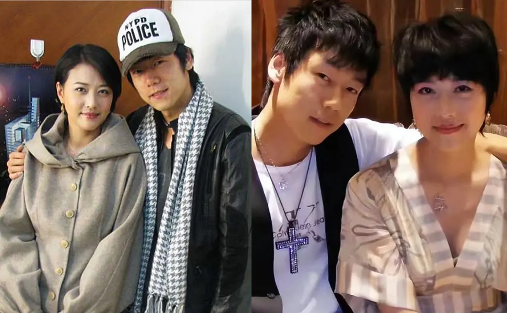 ▲周海媚的緋聞男友李貴府（右圖左），在抖音上指責她助理沒有照顧好女神。（圖／翻攝自抖音）