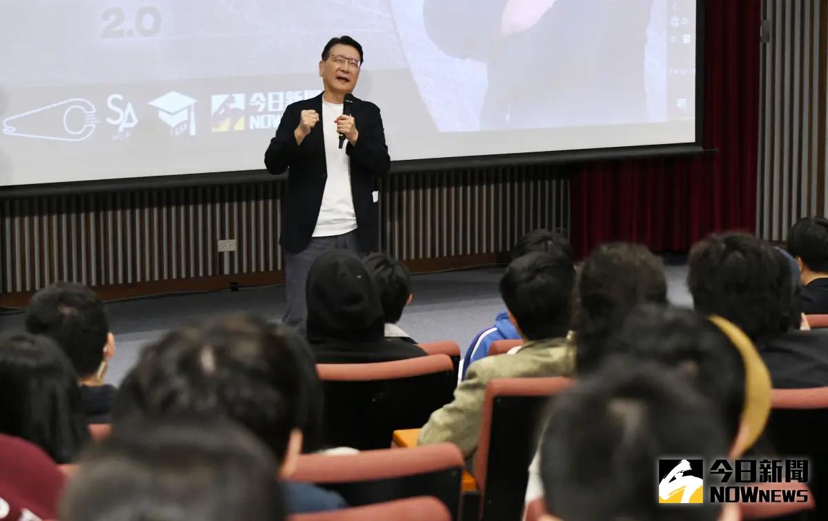 ▲國民黨副總統候選人趙少康出席「政治大學青年與副總統候選人座談」。（圖／記者林調遜攝，2023.12.13）