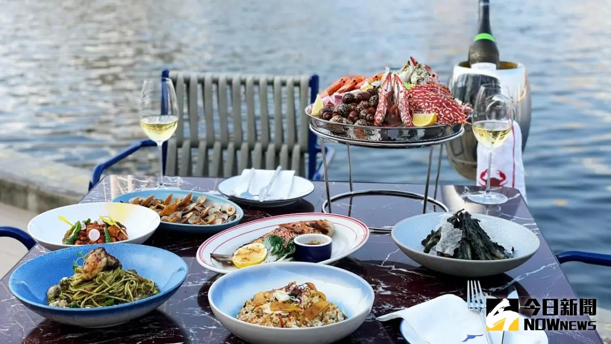 ▲永心浮島選用豐富的當季新鮮海產，將現代精緻的料理手法融入菜色之中。（圖／記者陳美嘉攝）