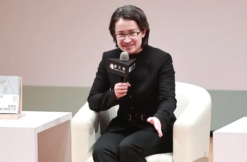 ▲蕭美琴表示，她是按照中華民國的憲政體制參選，會尊重制度。（圖／記者葉政勳2023.12.14）