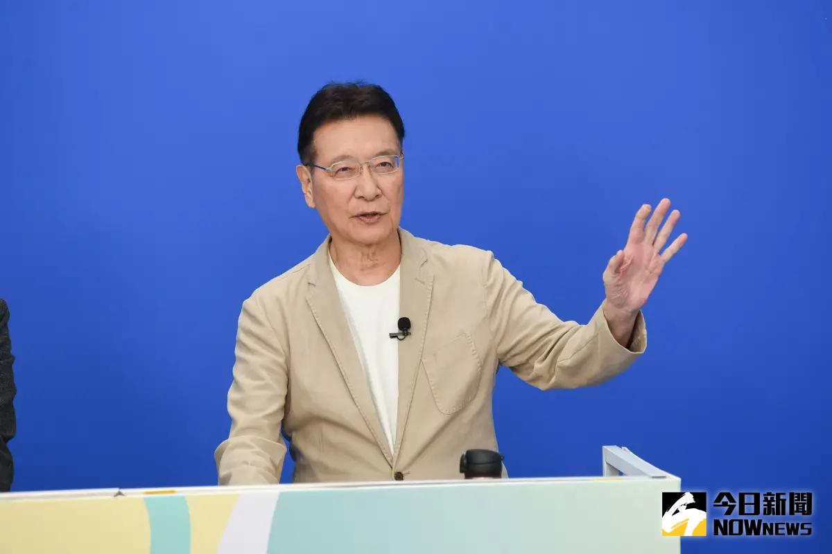 ▲國民黨副總統候選人趙少康說，賴清德拆老家違建，自己就辭職中廣董事長。（圖／記者陳明安攝，2023.12.14）