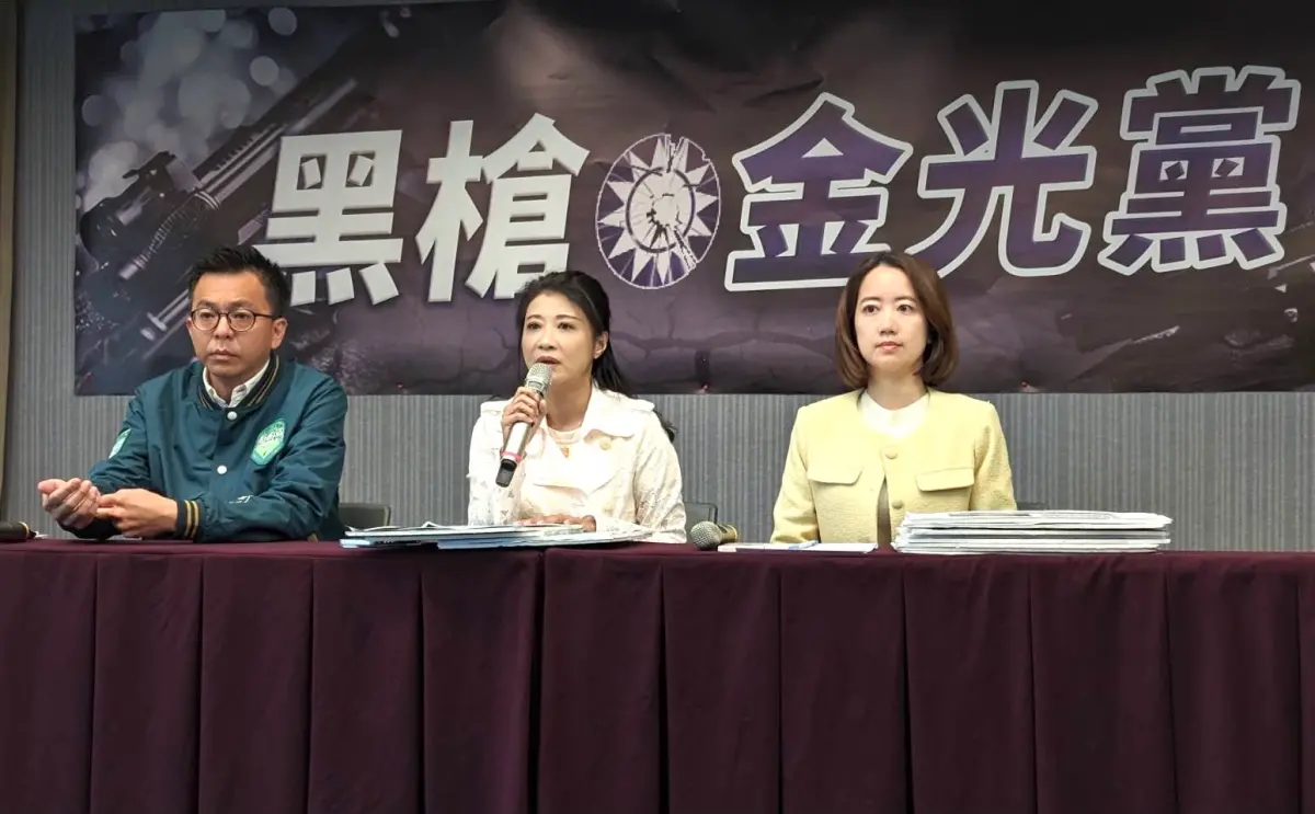 ▲民進黨今公布「黑槍。金光黨」兩支議題廣告。（圖／民進黨提供）