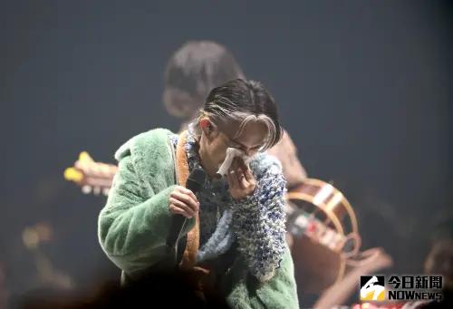 ▲林宥嘉演唱會上自爆感冒。（圖／記者陳明中攝）