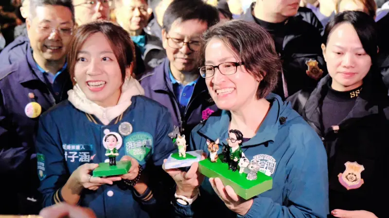 ▲謝子涵形象清新，將迎戰實力堅強的楊瓊瓔。（圖／謝子涵競總提供，2023.12.16）