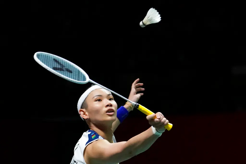 ▲戴資穎和陳雨菲在一回合中兩人來回42拍，攻防上都做到極致，讓世界羽聯官方也稱讚是「大師級演出」。（圖／美聯社／達志影像）