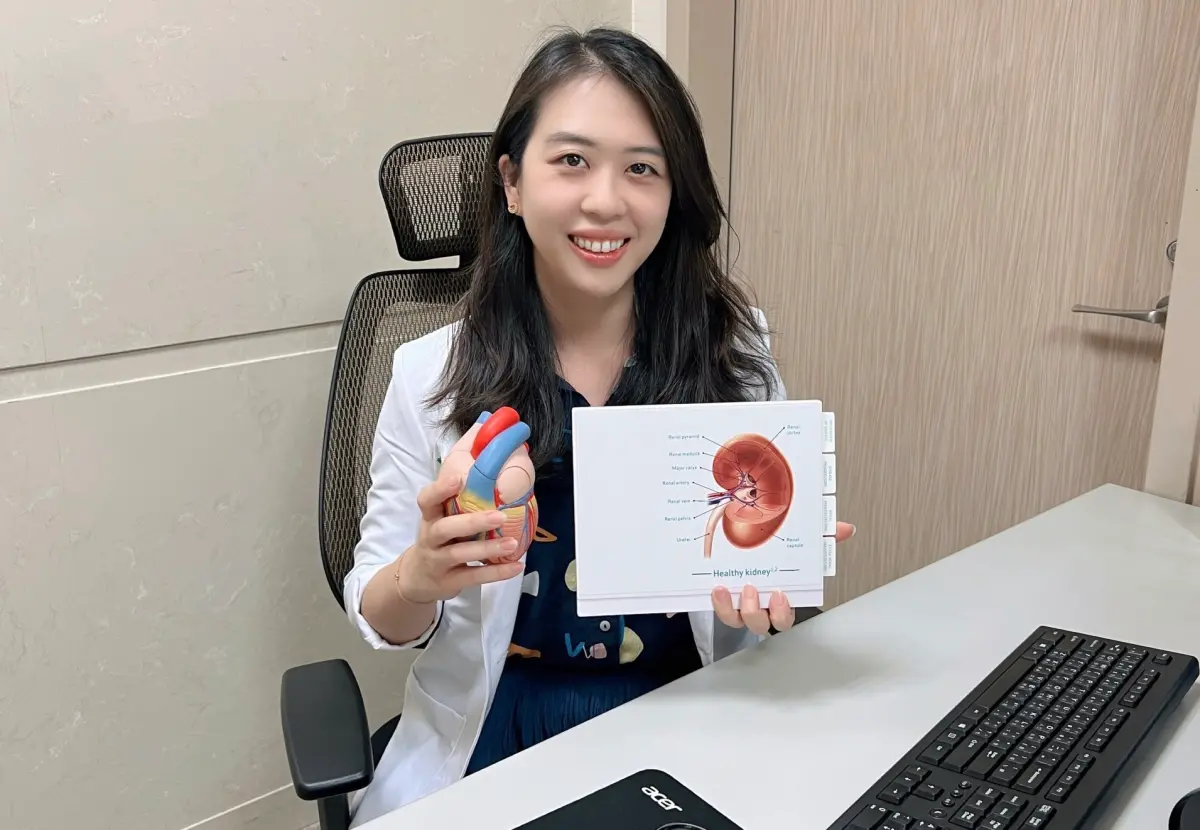 ▲醫師吳佾璇提醒，糖尿病若未能好好控制，恐引起心血管疾病、腎臟及視網膜等病變問題(圖／醫院提供2023.12.19)