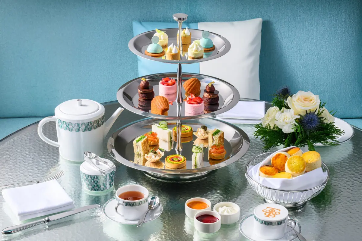 ▲Tiffany & Co.蒂芙尼咖啡廳開幕了！亞洲第一間全新概念Blue Box Cafe Taipei登陸台北信義區新光三越A9，供應早餐、下午茶與季節性菜單，已開放預約訂位。（圖／Tiffany & Co.提供）