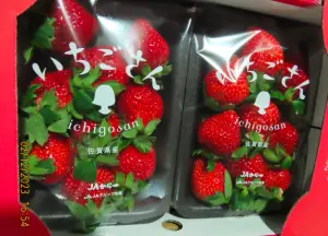 ▲日本出口「鮮草莓(FRESH STRAWBERRY)」檢出農藥殘留含量不符規定。（圖／食藥署）