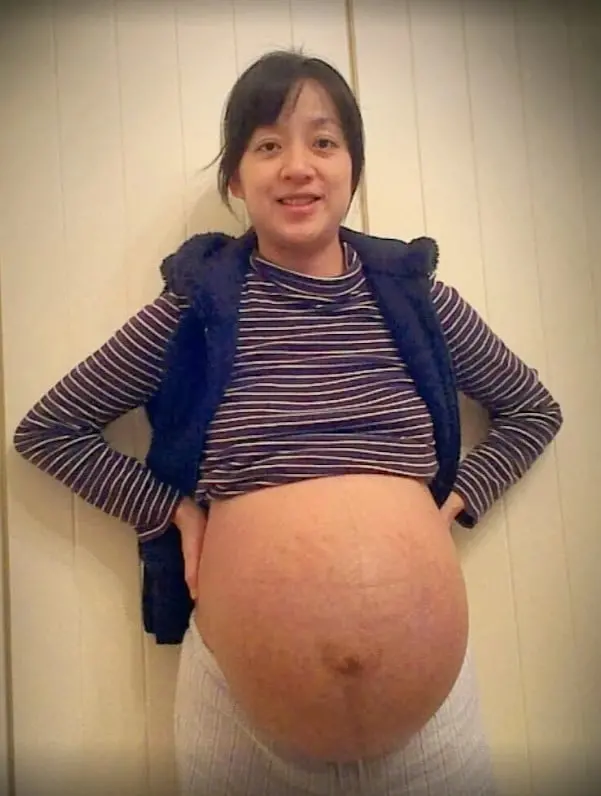 ▲時代力量黨主席王婉諭懷孕時。(圖/王婉諭提供)
