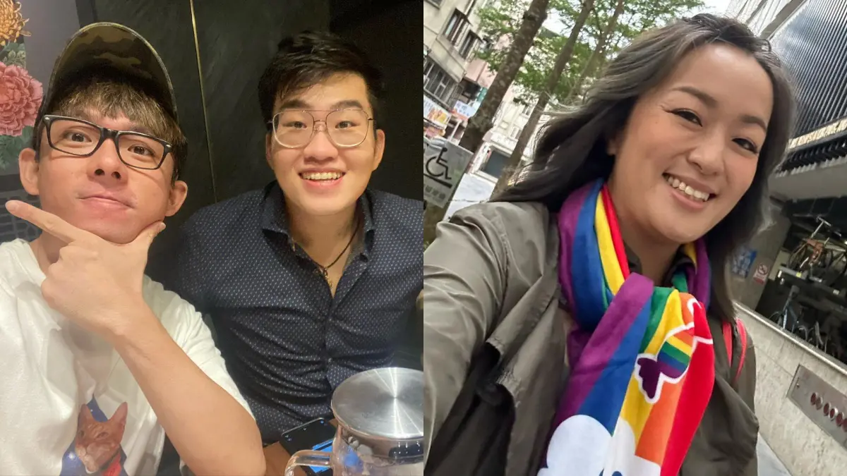 ▲Joeman（左圖右）和阿滴（左圖左）無辜捲進阿傑感情風波，還被女網友說有勢利眼。對此，好友凱莉（右圖）則發聲平緩，「他們根本是天才。」（圖／Joeman、凱莉IG）