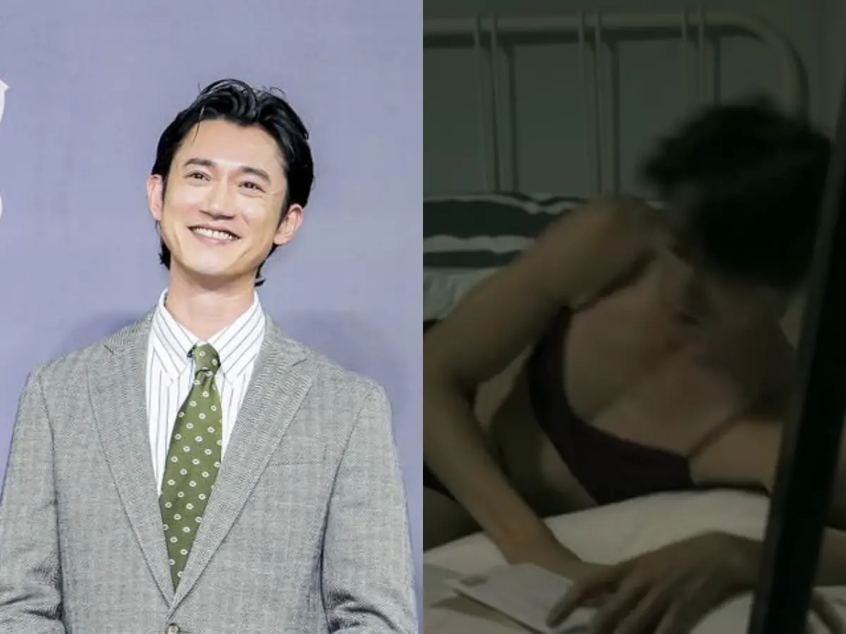 ▲吳慷仁回顧影史5個角色，為電影《白蟻：慾望謎網》穿胸罩。（圖／翻攝吳慷仁臉書、《白蟻：慾望謎網》預告）