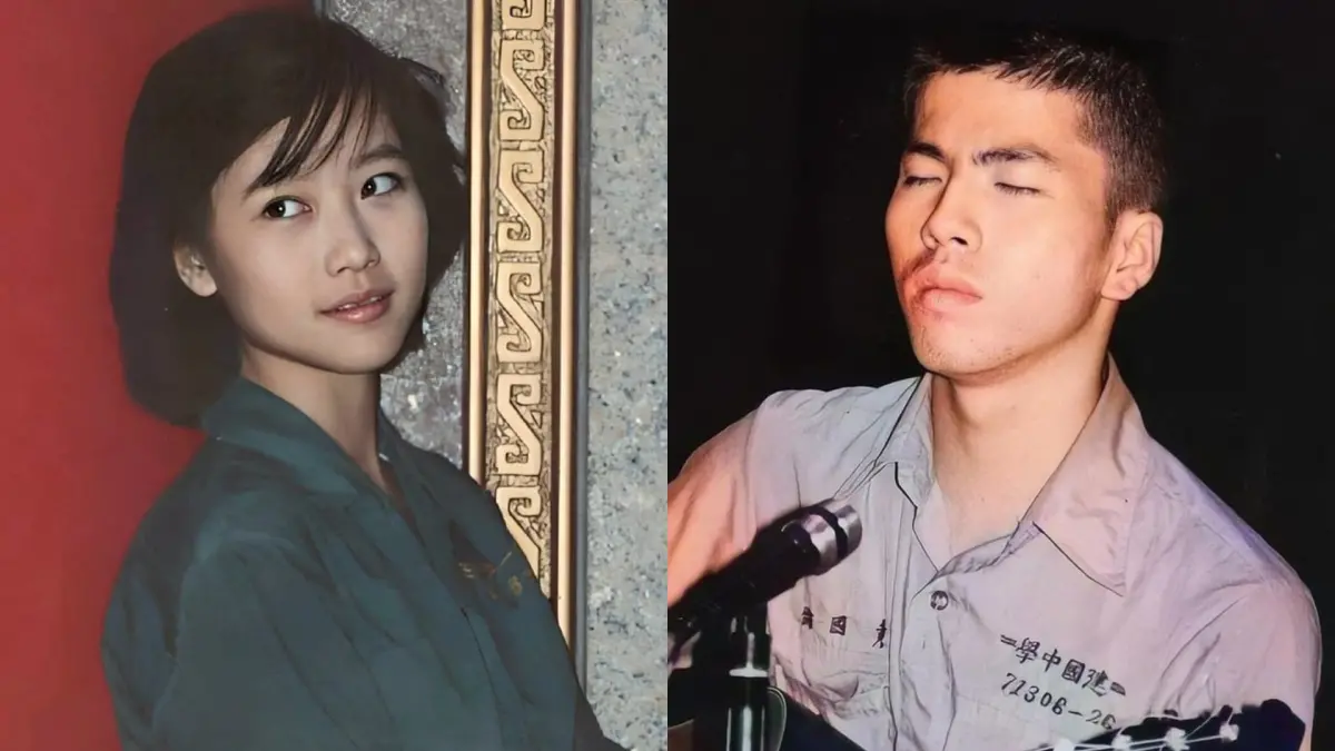 ▲黃國倫（右圖）建中時的長相神似蕭敬騰，還被虧追不到讀北一女的寇乃馨。（圖／翻攝自寇乃馨、黃國倫臉書）