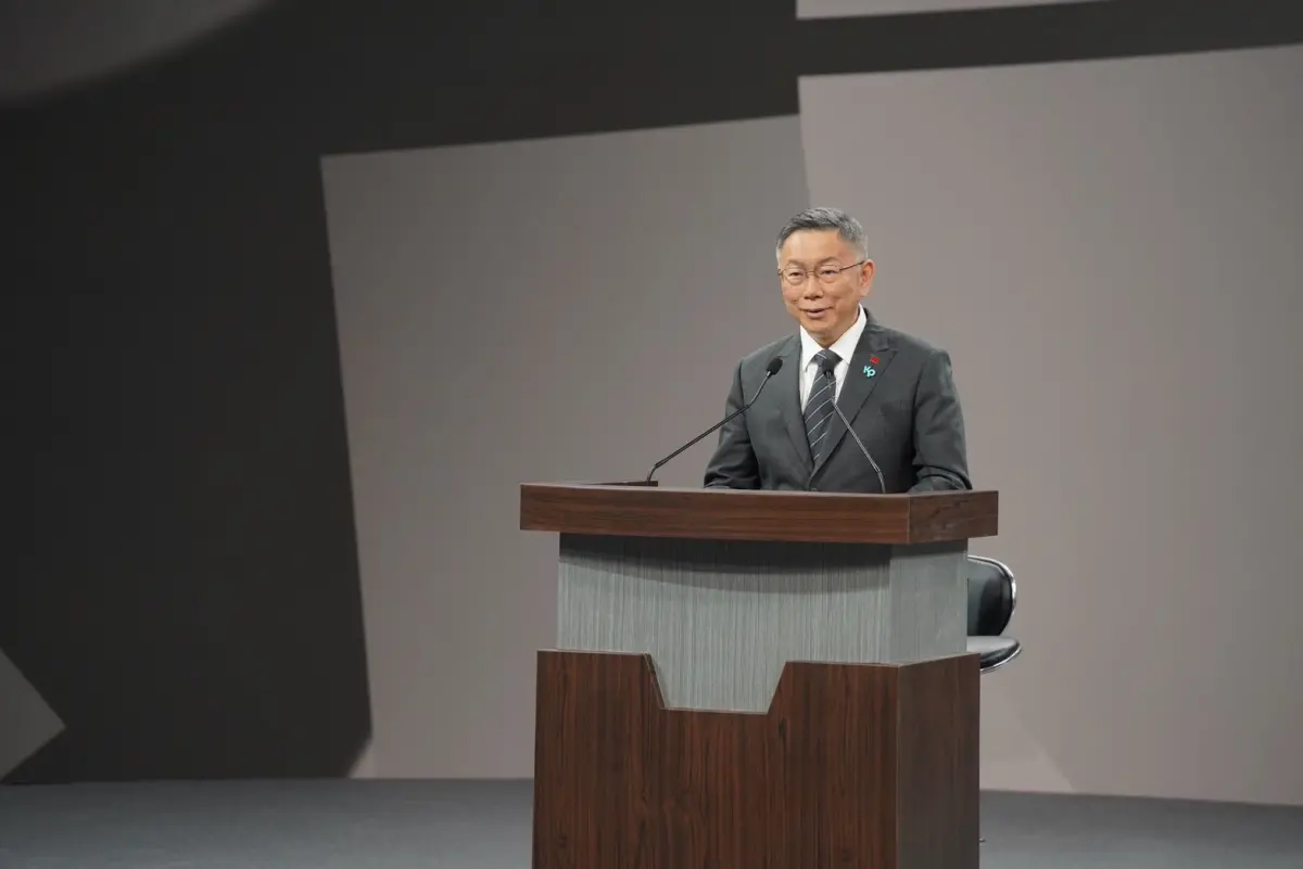 ▲民眾黨總統候選人柯文哲參加公辦電視政見發表會。（圖／民眾黨提供）