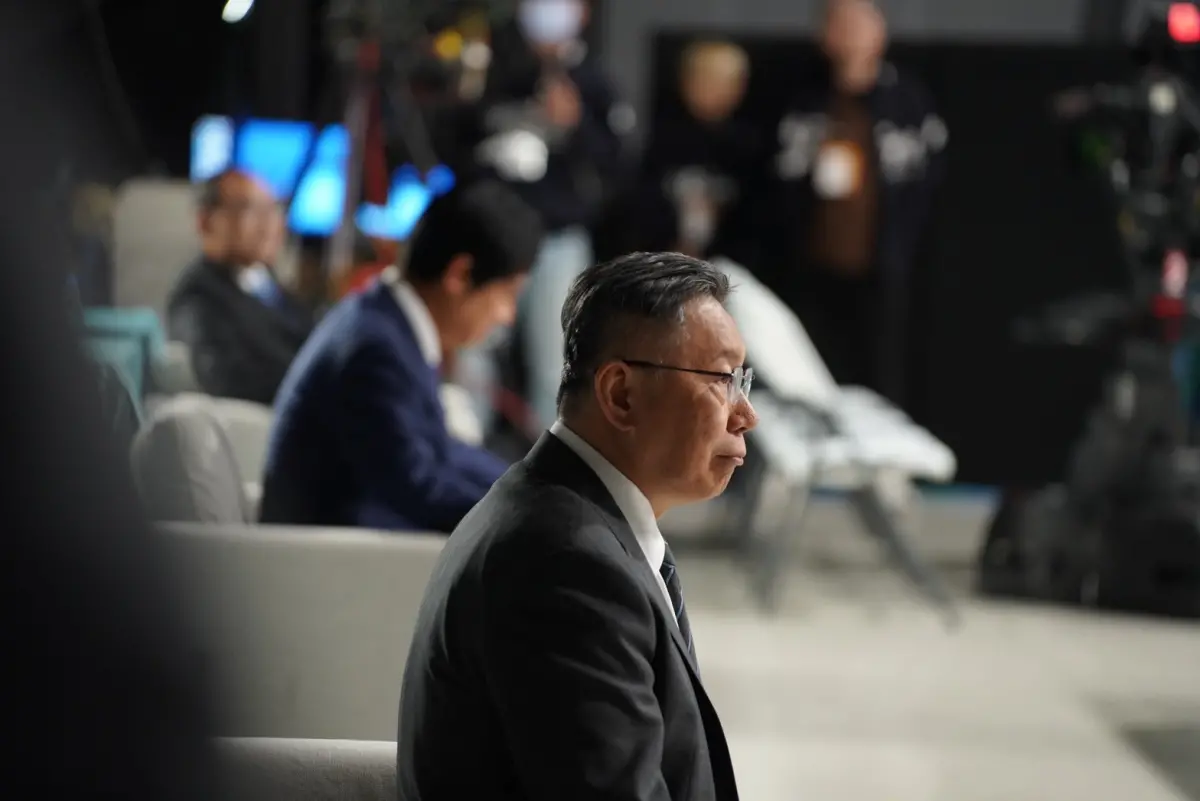 ▲民眾黨總統候選人柯文哲參加公辦電視政見發表會。（圖／民眾黨提供）