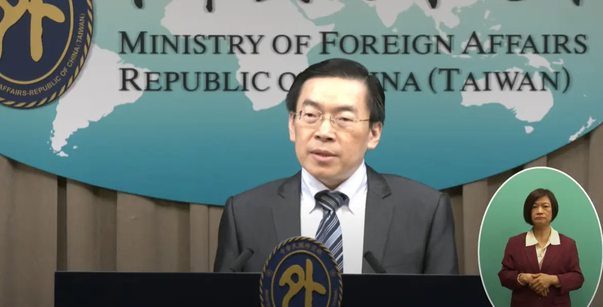 ▲台灣日本關係協會秘書長范振國。（圖／取自外交部直播）