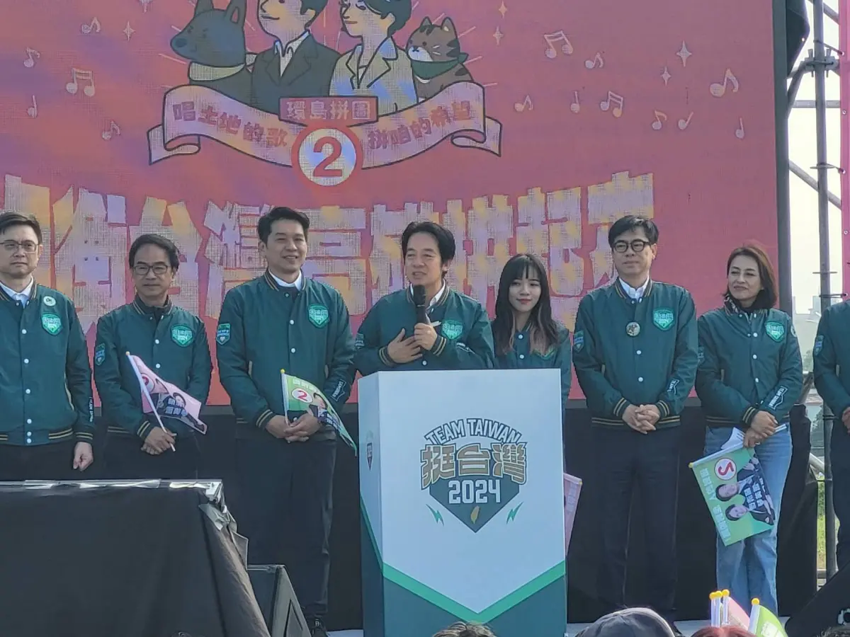 ▲賴清德今赴高雄替立委候選人輔選。（圖／記者陳佩君攝，2023.12.22）