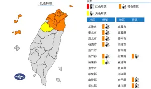 ▲寒流影響，各地氣溫明顯偏低，有10度以下氣溫發生的機率。（圖／翻攝自中央氣象署）